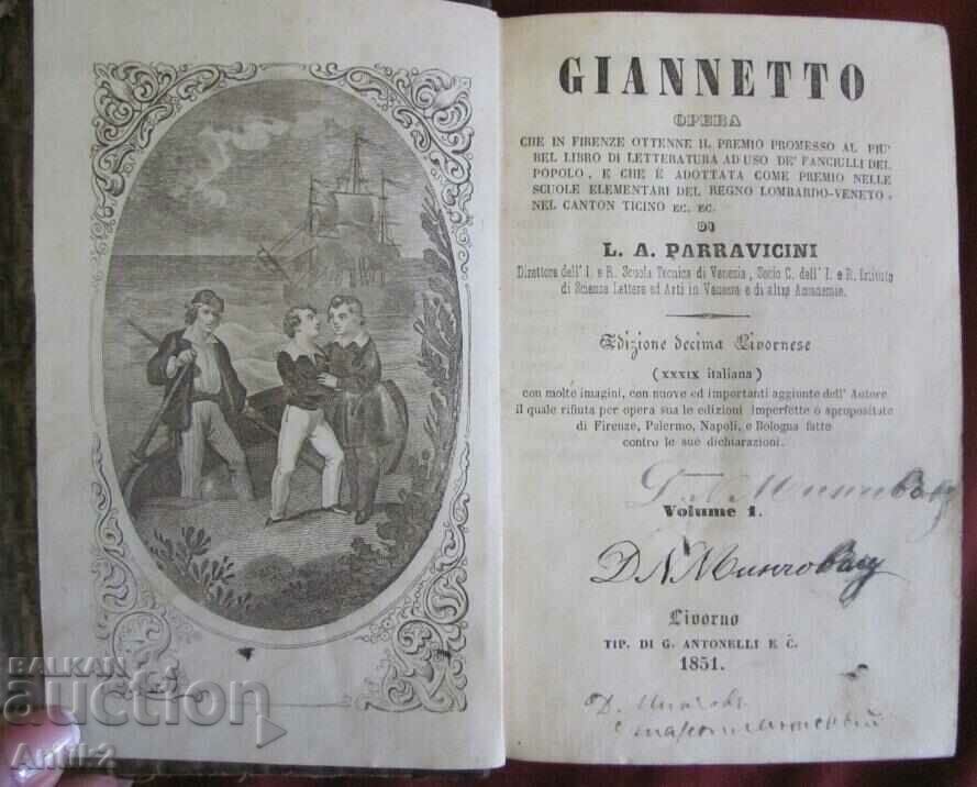 1851 Book - Opera Giannetto 1851 Book - Opera Giannetto