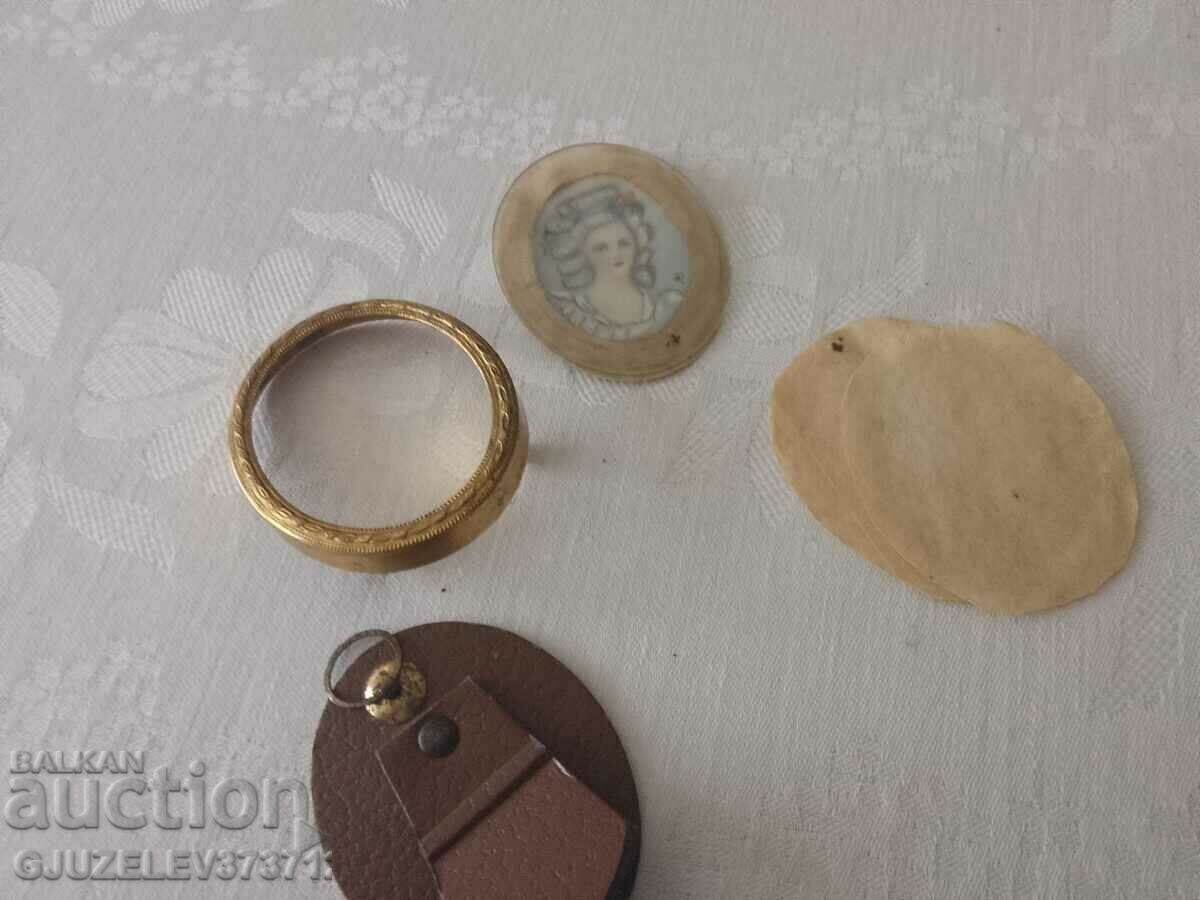 Auction Antique Victorian Hand Painted Miniature of French Pri Auction Antique Victorian Hand Painted Miniature of French Pri