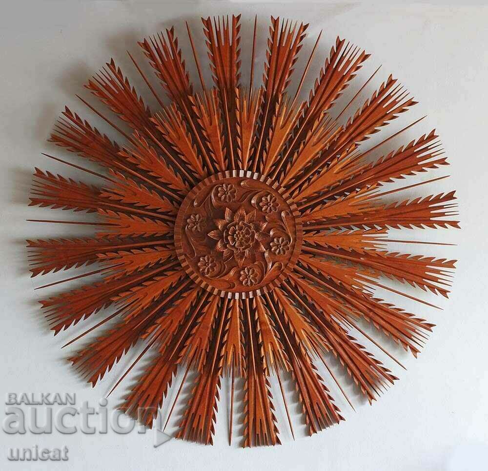 Rosette - sun, carving, ceiling or wall decoration