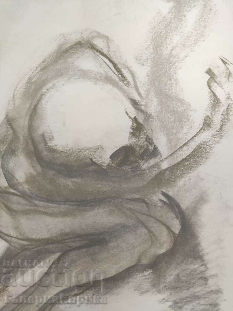 Auction  Drawing painting Vasil Abadjiev