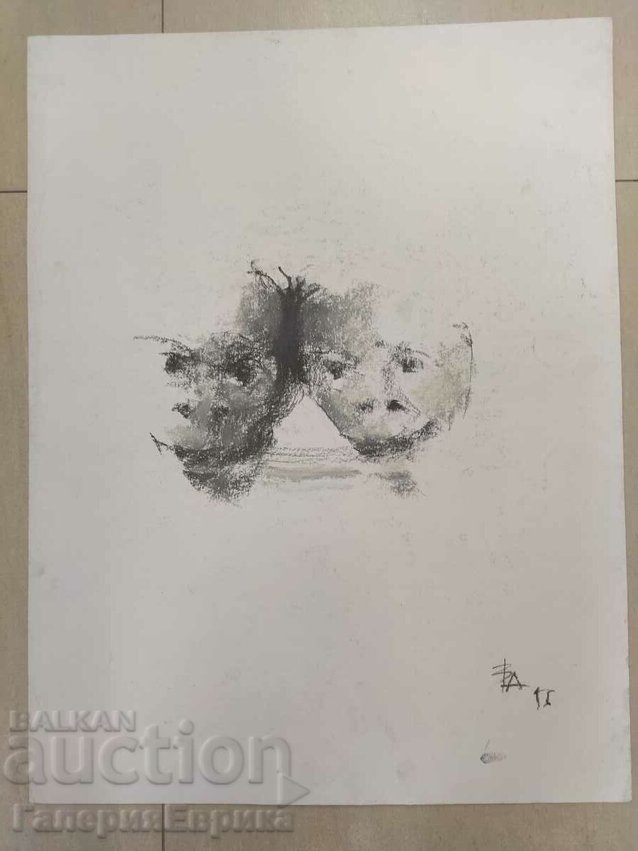 Drawing painting Vasil Abadjiev with price 19.00 BGN | € 9.71 Drawing painting Vasil Abadjiev with price 19.00 BGN | € 9.71