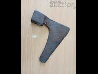 antique hand-forged crooked axe