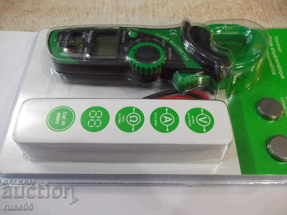 Licitație Multimetru digital "Schneider" cu cleme, nou