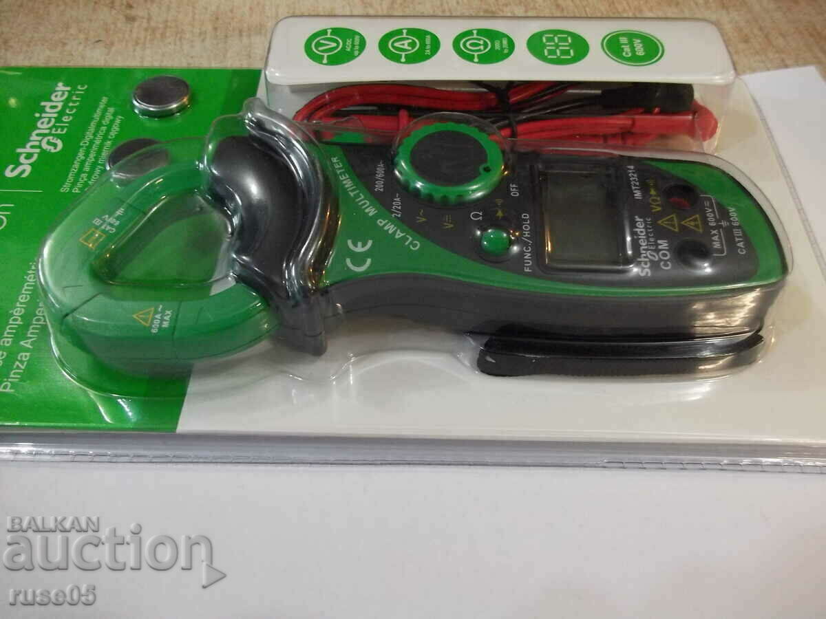 Livrarea Multimetru digital "Schneider" cu cleme, nou