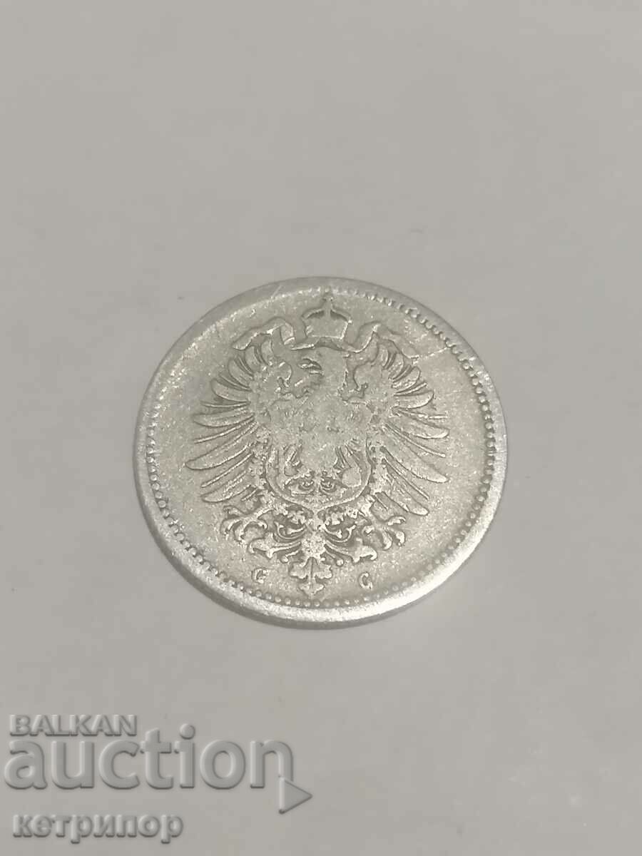 20 Pfennig 1876 G Germany Silver with price 20.00 BGN | € 10.23 20 Pfennig 1876 G Germany Silver with price 20.00 BGN | € 10.23