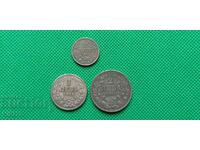 ЛОТ монети копие 50 стотинки 1 лев 2 лева 1916 България