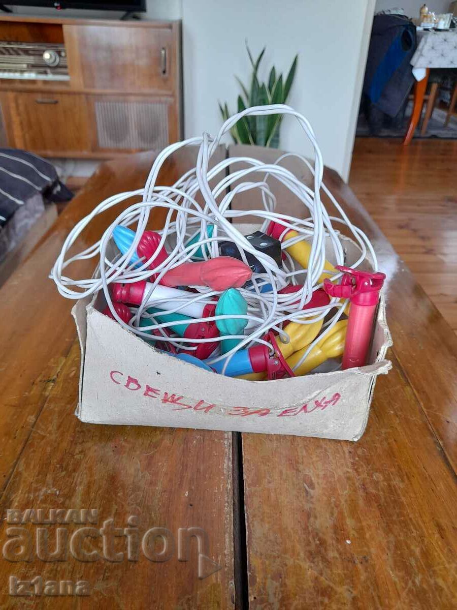 Delivery of Old lamps, Christmas tree lights