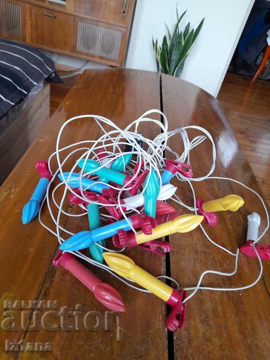 Old lamps, Christmas tree lights