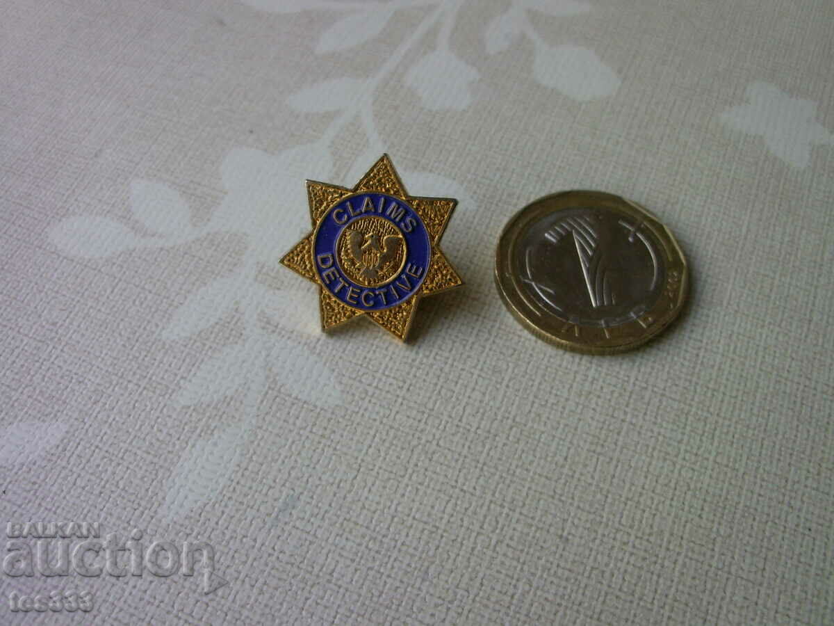 Δημοπρασία Διεκδικεί το σήμα ντετέκτιβ pin Δημοπρασία Διεκδικεί το σήμα ντετέκτιβ pin