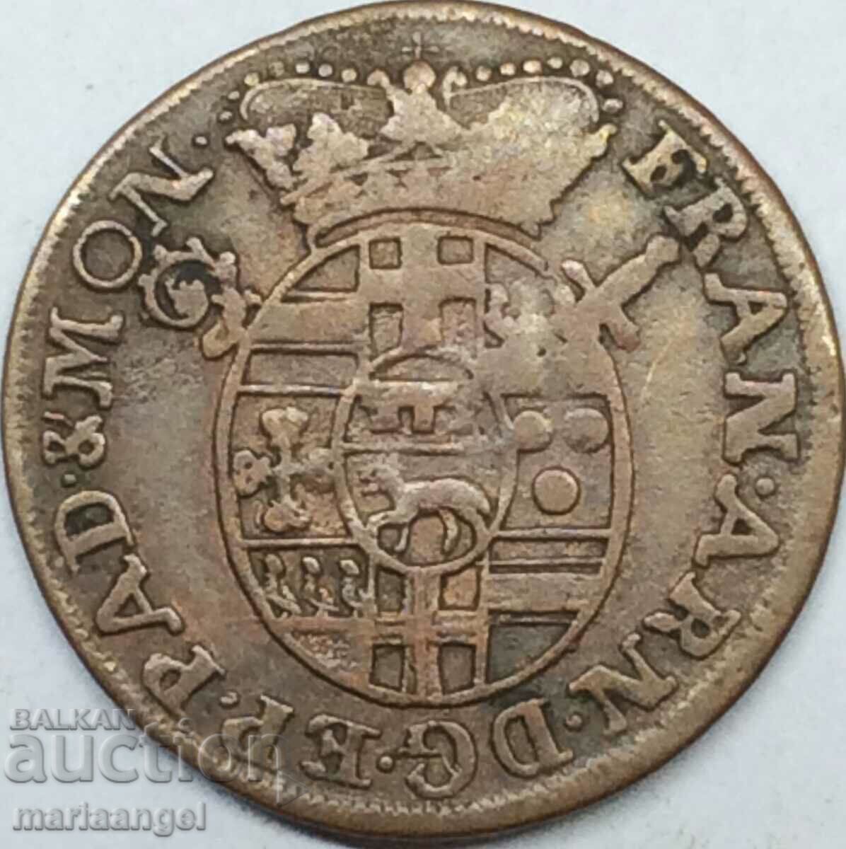 4 pfennig 1718 Padeborn Diocese Germany - σπάνιο