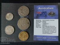 Complete set - Australia 2000-2008, 5 coins