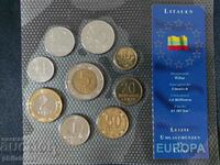 Complete set - Lithuania 1991-2001, 9 coins