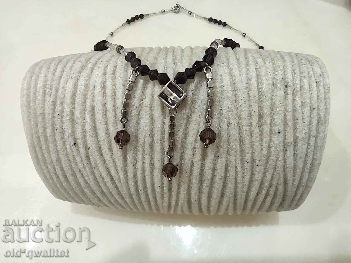 NECKLACE / JEWELRY / NECKLACE Silver, natural stones and crystals with price 197.00 BGN | € 100.72 NECKLACE / JEWELRY / NECKLACE Silver, natural stones and crystals with price 197.00 BGN | € 100.72