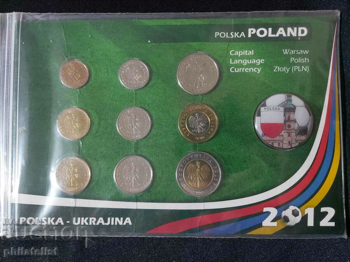 Комплектен сет - Полша 2005-2011 от 9 монети + медал