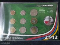 Комплектен сет - Полша 2005-2011 от 9 монети + медал