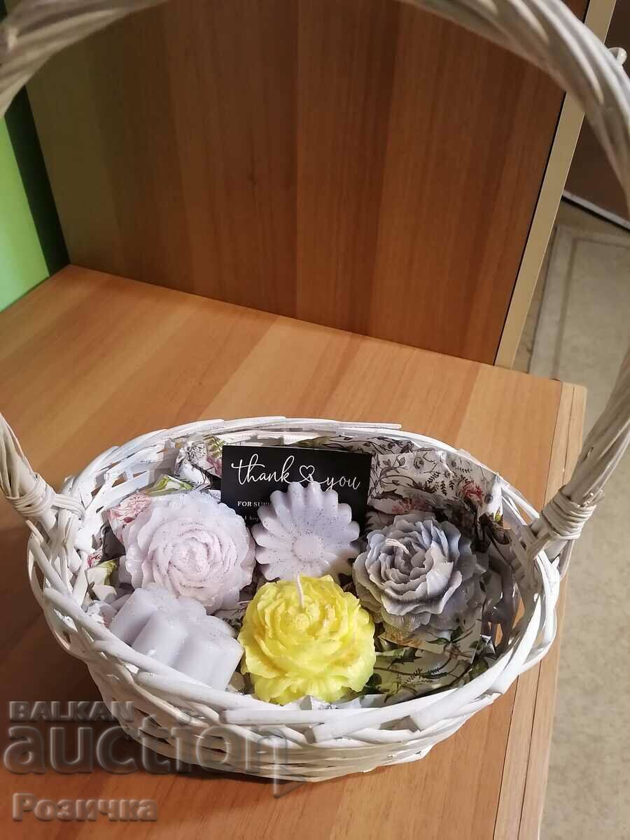 Fragrant basket of flowers