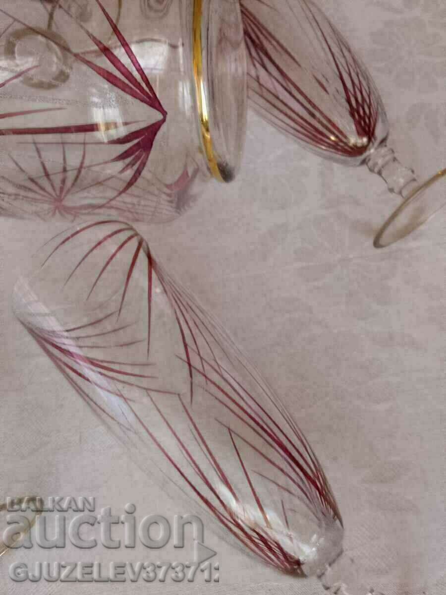 Vintage Germany Jug and 4 wine glasses set - 5 Vintage Germany Jug and 4 wine glasses set - 5