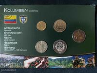 Complete set - Colombia, 5 coins