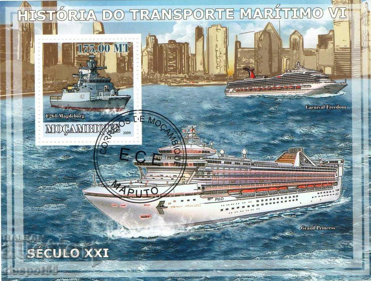 2009. Мозамбик. История на морския транспорт XX в. Блок.