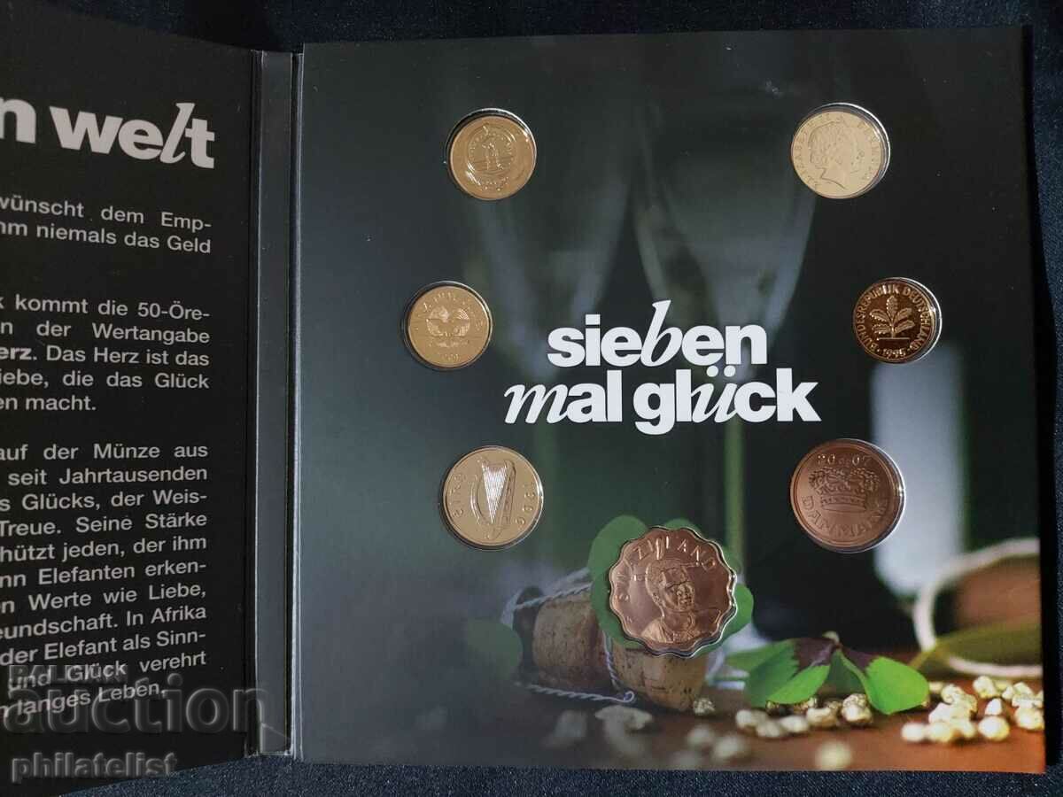 Complete set - gold-plated 7 coins with animals with price 22.00 BGN | € 11.25 Complete set - gold-plated 7 coins with animals with price 22.00 BGN | € 11.25