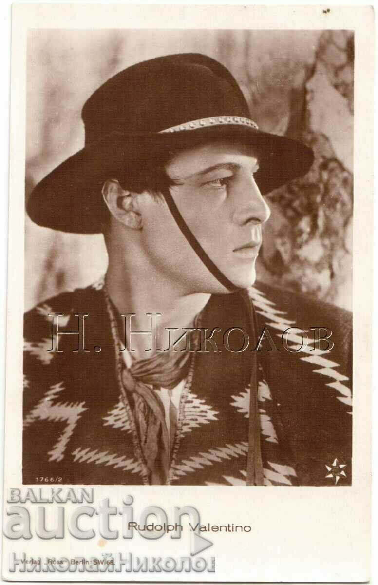 OLD CINEMA CARD FILM ARTIST RUDOLPH VALENTINO G685