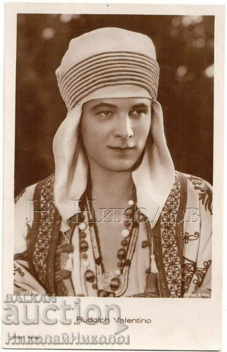 OLD CINEMA CARD FILM ARTIST RUDOLPH VALENTINO G686