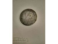 1/2 марка 1919 Германия AU качество