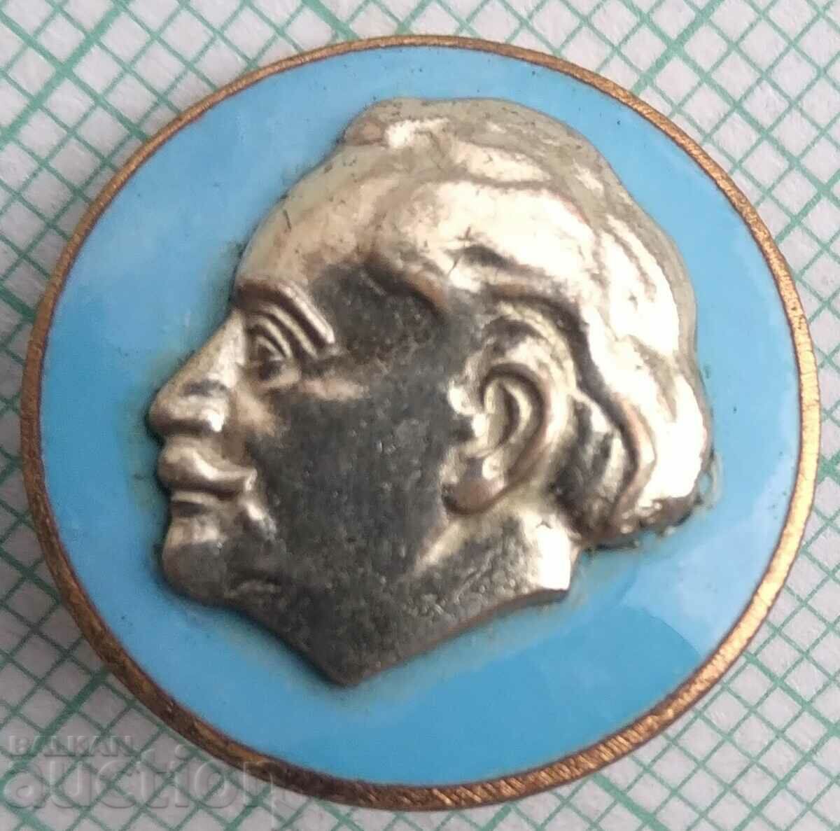 15103 Badge - Georgi Dimitrov - bronze enamel