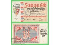 (¯`'•.¸GERMANIA (Schleswig-Holstein) 5 milioane de mărci 1923 UNC