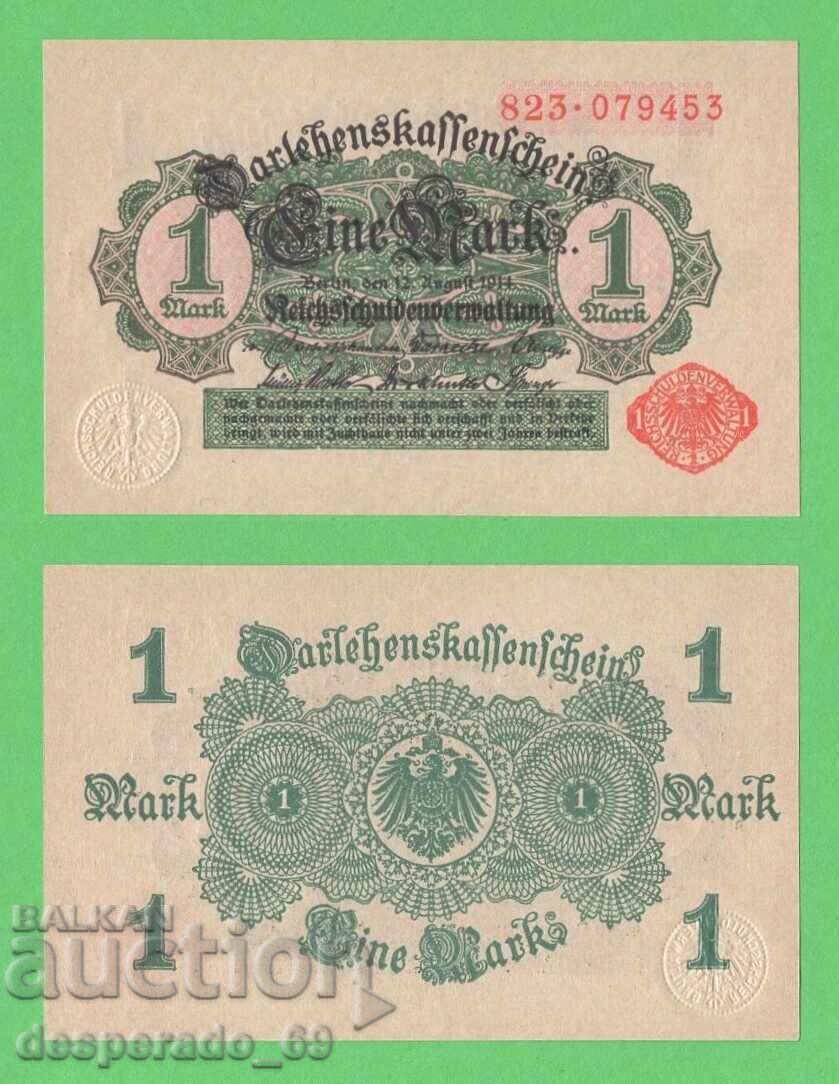 (¯`'•.¸ΓΕΡΜΑΝΙΑ 1 γραμματόσημο 1914 UNC (παραλλαγή 3)¸.•'´¯)