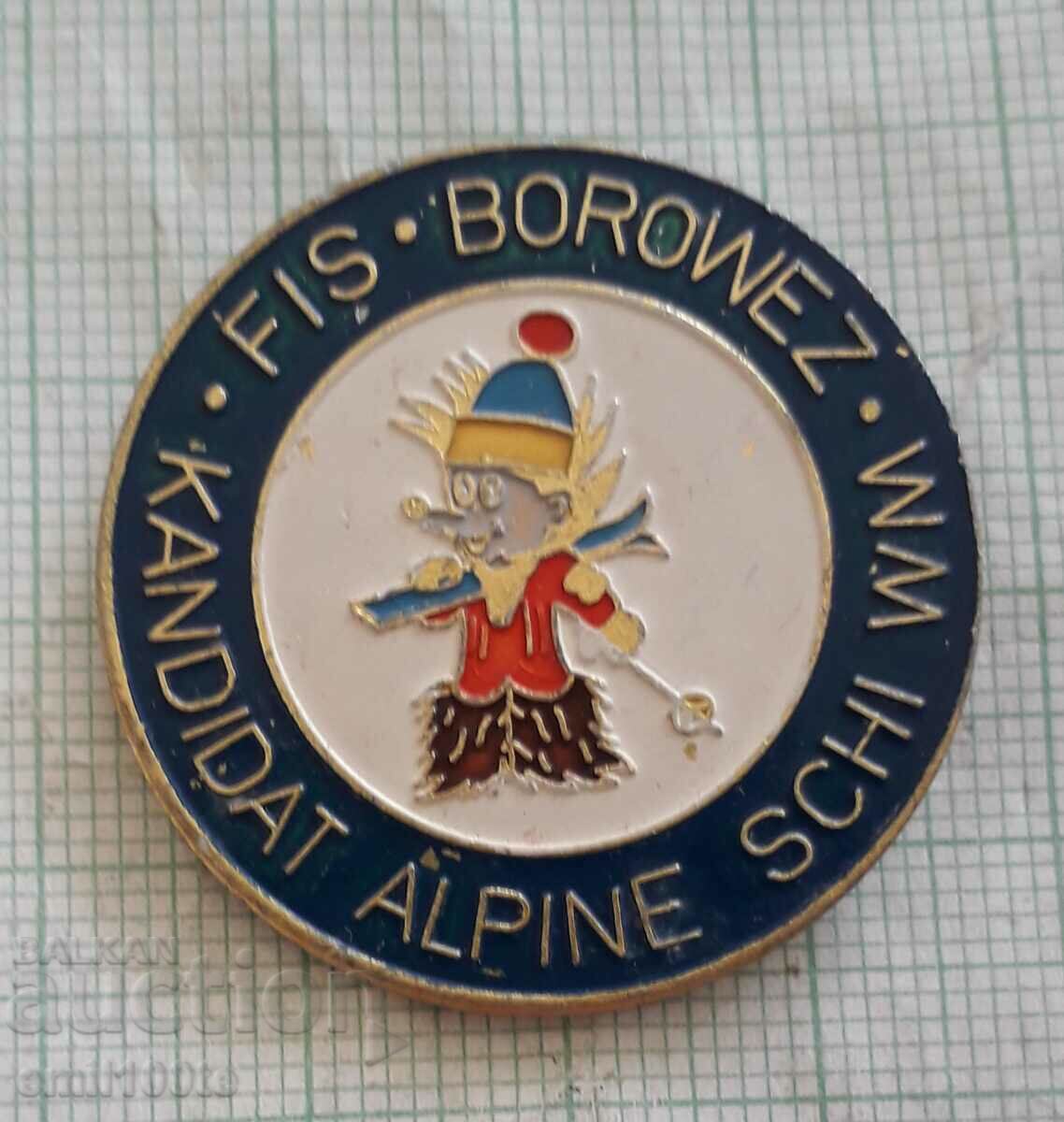 Badge Borovets Candidate World FIS alpine skiing disciplines
