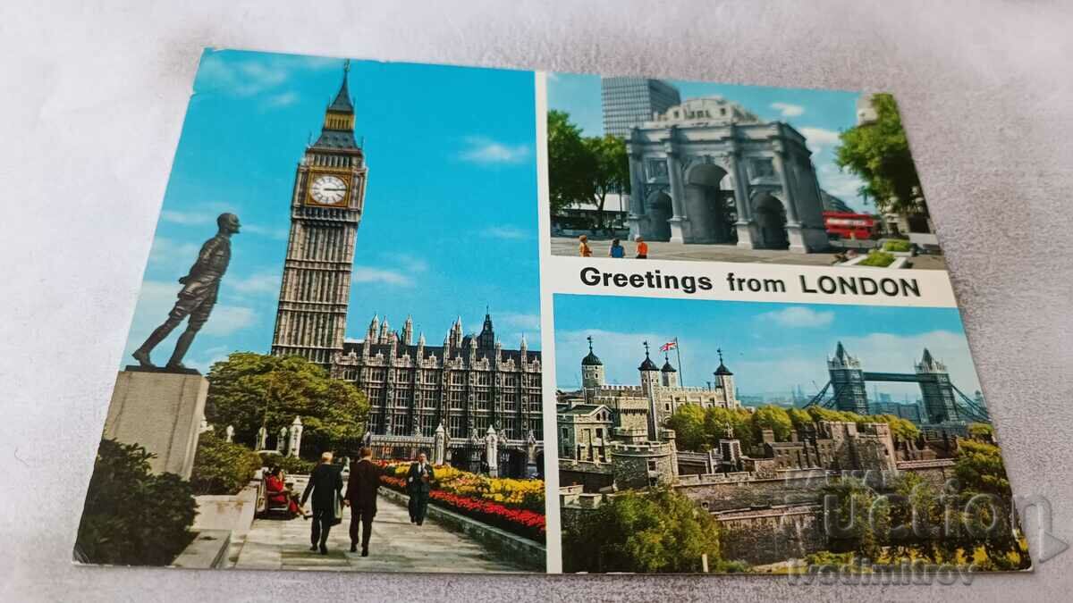 Carte poștală Salutări de la Londra