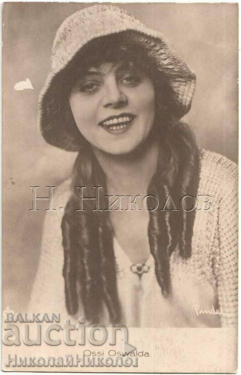 OLD CINEMA MOVIE CARD ACTRESS OSI OSVALDA G708 OLD CINEMA MOVIE CARD ACTRESS OSI OSVALDA G708