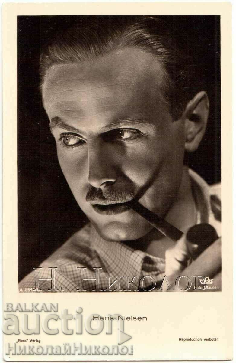 OLD CINEMA CARD MOVIE ACTOR HANS NIELSEN G709