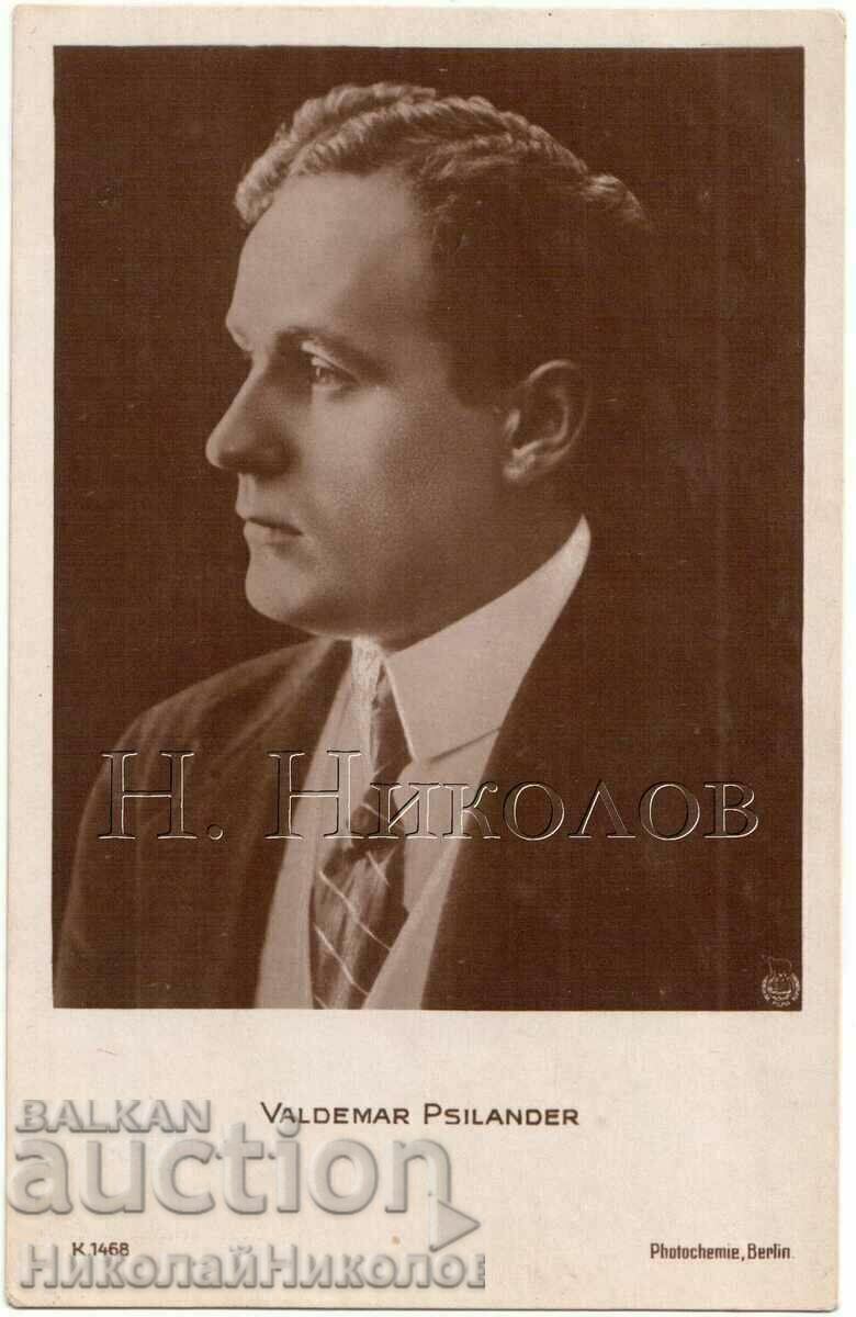 OLD CARD CINEMA FILM ACTOR VALDEMAR PSYLANDER G716