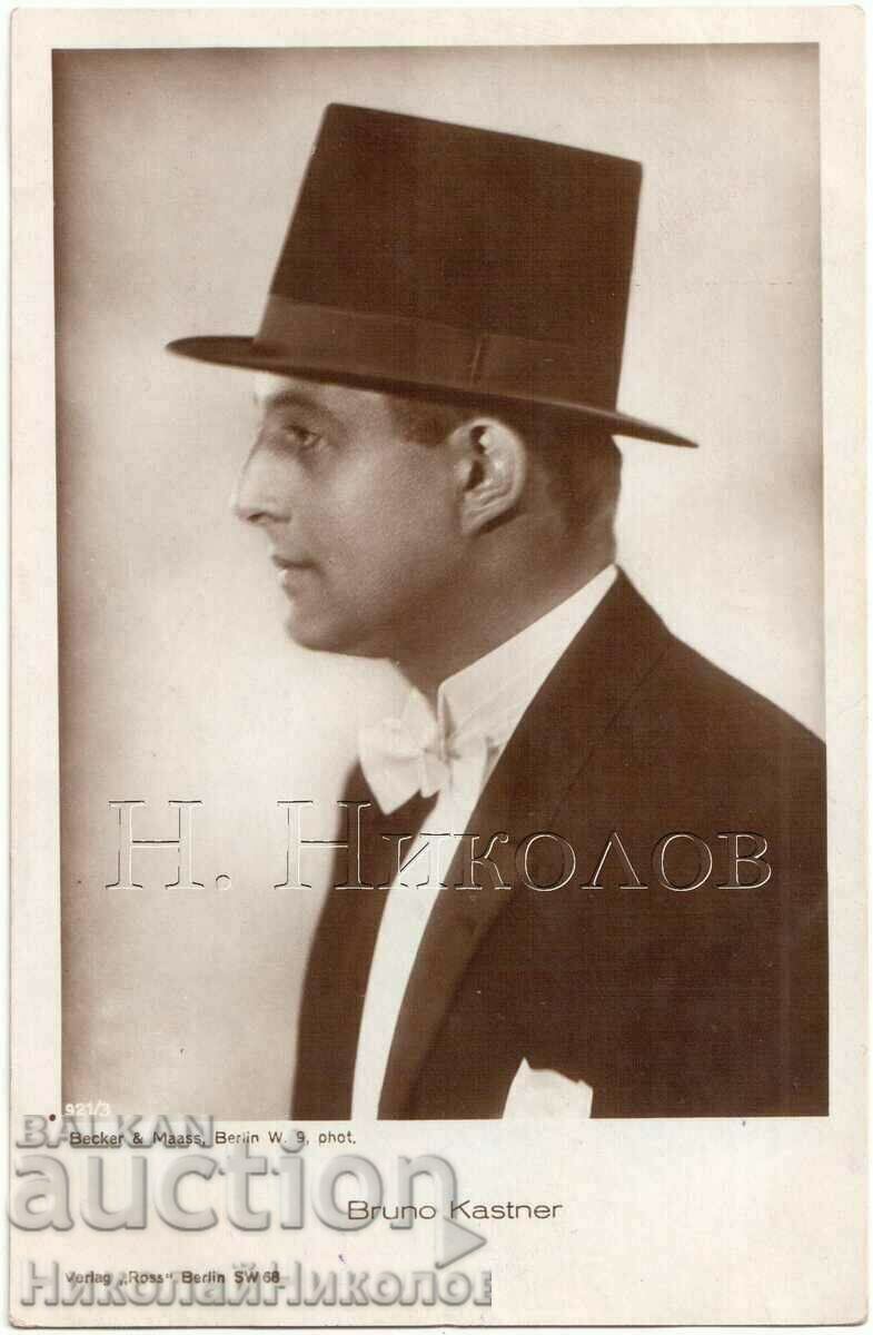 OLD CINEMA CARD FILM ACTOR BRUNO KASTNER G719 OLD CINEMA CARD FILM ACTOR BRUNO KASTNER G719