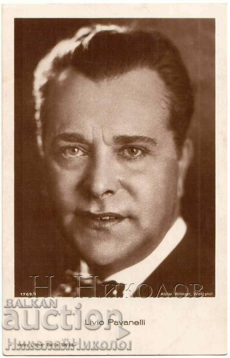 OLD CINEMA CARD FILM ACTOR LIVIO PAVANELLI G720 OLD CINEMA CARD FILM ACTOR LIVIO PAVANELLI G720