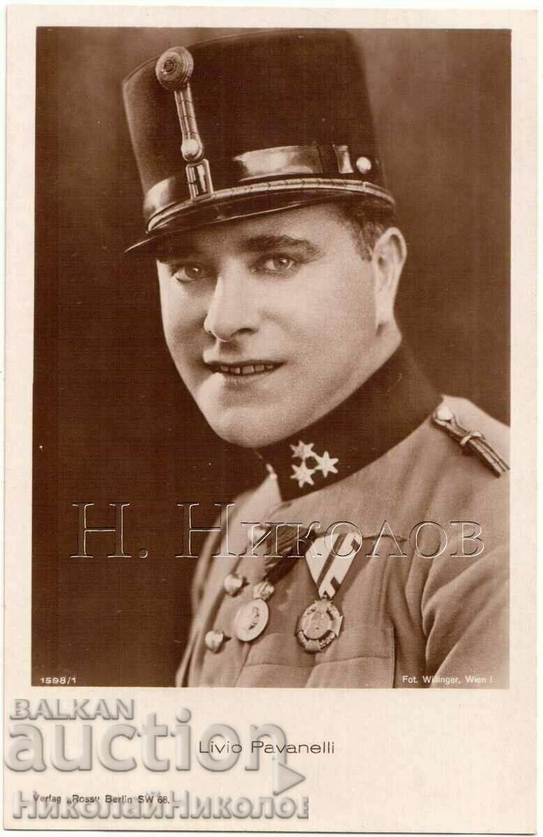 OLD CINEMA CARD FILM ACTOR LIVIO PAVANELLI G721 OLD CINEMA CARD FILM ACTOR LIVIO PAVANELLI G721