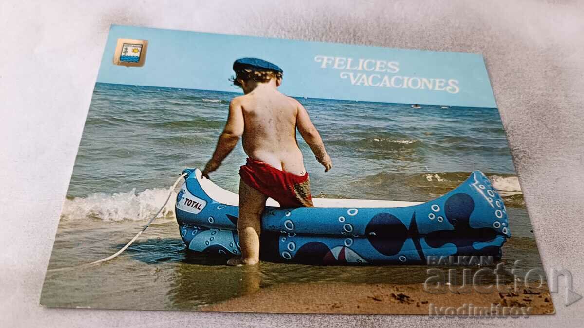 Postcard Costa del Sol Felices Vacaciones