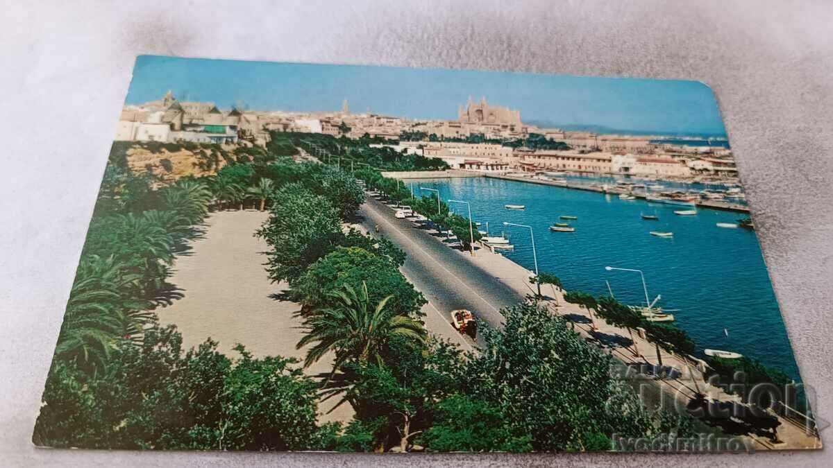 Postcard Mallorca Paseo Maritimo