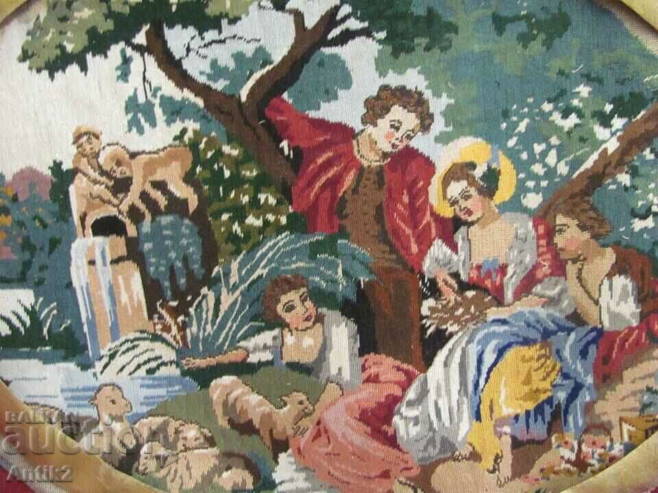 Livrarea Tapiserie cusută manual din secolul al XIX-lea Livrarea Tapiserie cusută manual din secolul al XIX-lea