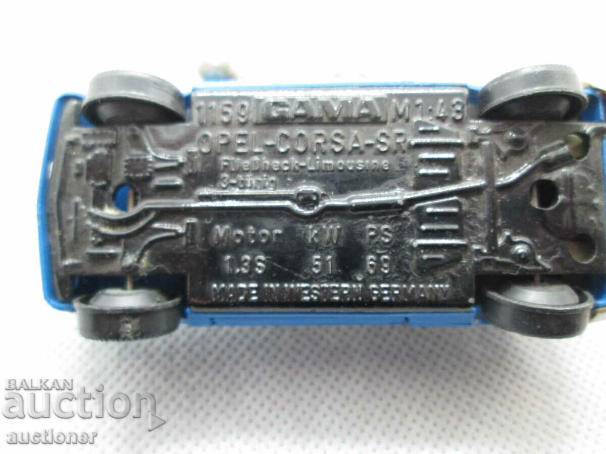 GAMA- OPEL CORSA-SR 1:43 made in west germany - 7 GAMA- OPEL CORSA-SR 1:43 made in west germany - 7