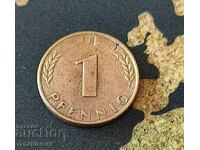 Germania 1 Pfennig, 1950 MD Mark 'J' - Hamburg