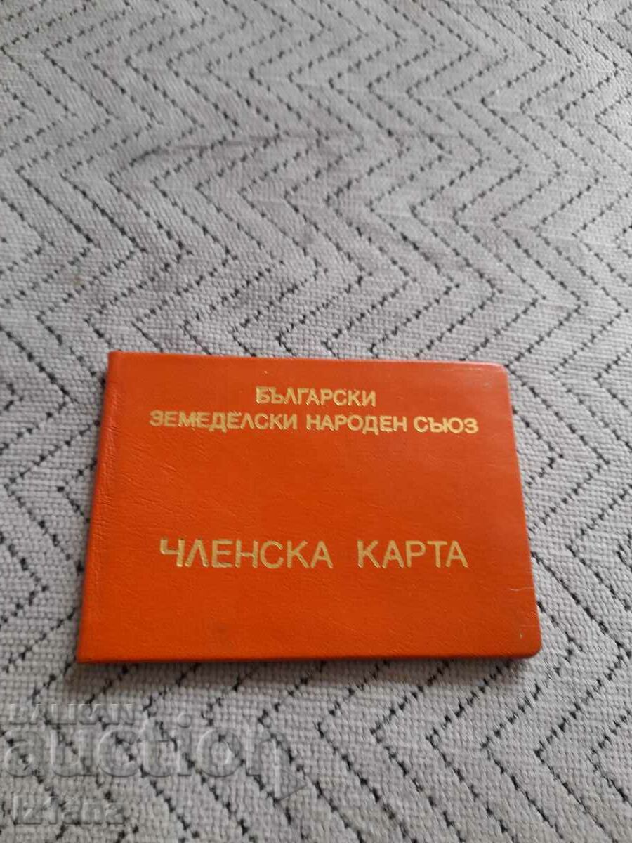 Old BZNS membership card