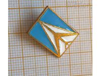 Space aviation Soviet bronze enamel badge