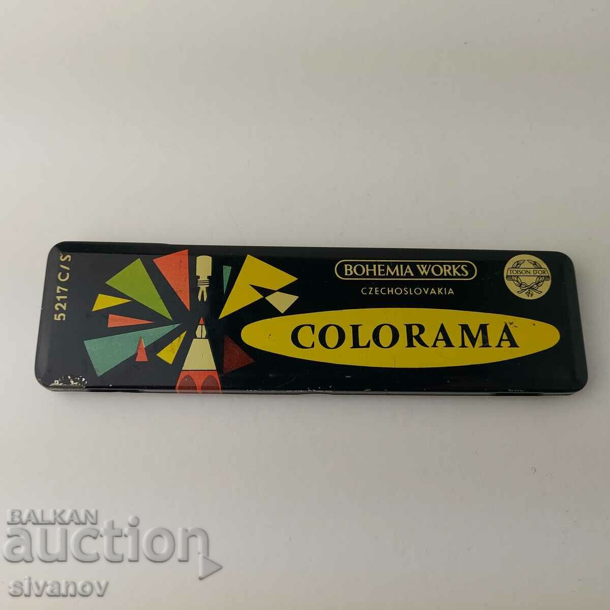 Παλιό Μεταλλικό Κουτί BOHEMIA Works Toison D`or COLORAMA #5498