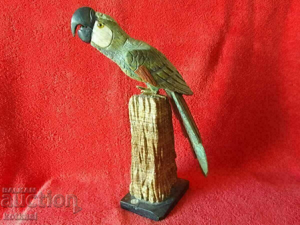 Figure of Parrot various stones and semi-precious stones Figure of Parrot various stones and semi-precious stones