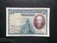 SPANIA, 25 pesetas, 1928