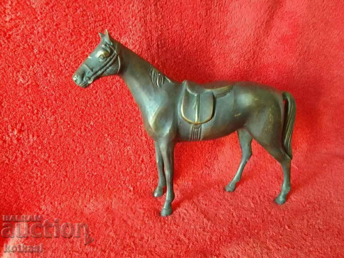 Old metal bronze brass figure of a Saddled horse with price 235.50 BGN | € 120.41 Old metal bronze brass figure of a Saddled horse with price 235.50 BGN | € 120.41