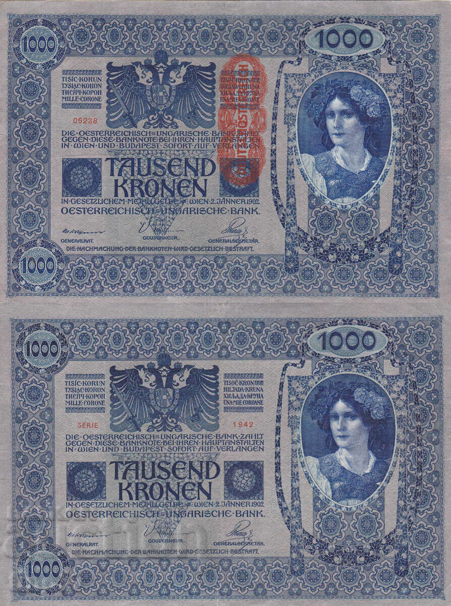 tino37- AUSTRIA-HUNGARY - 1000 KRON - 1902 - VF+